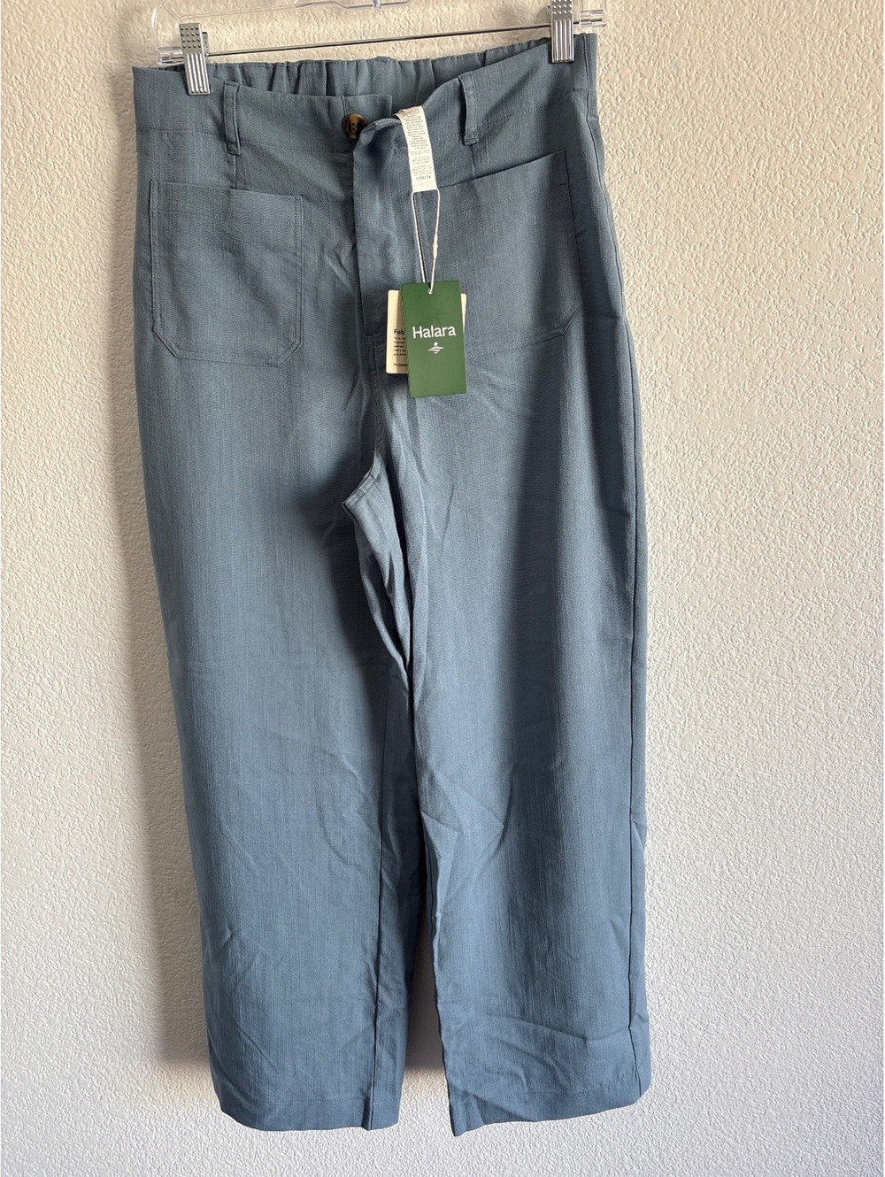 Halara Women's Medium Regular Lightweight Blue Elastic Waist Pants